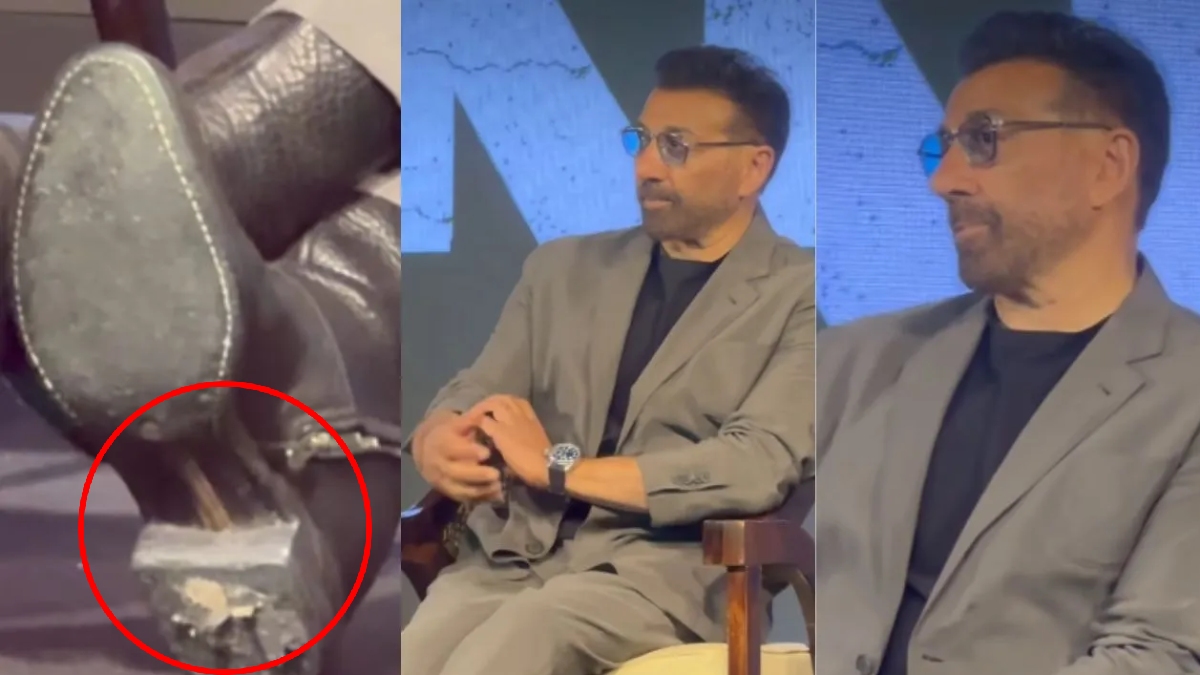 'इक्का' ट्रेलर लॉन्च में फटे जूते पहनकर पहुंचे सनी देओल, वीडियो हुआ वायरल